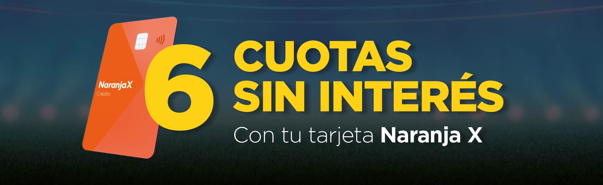 6 cuotas sin interes